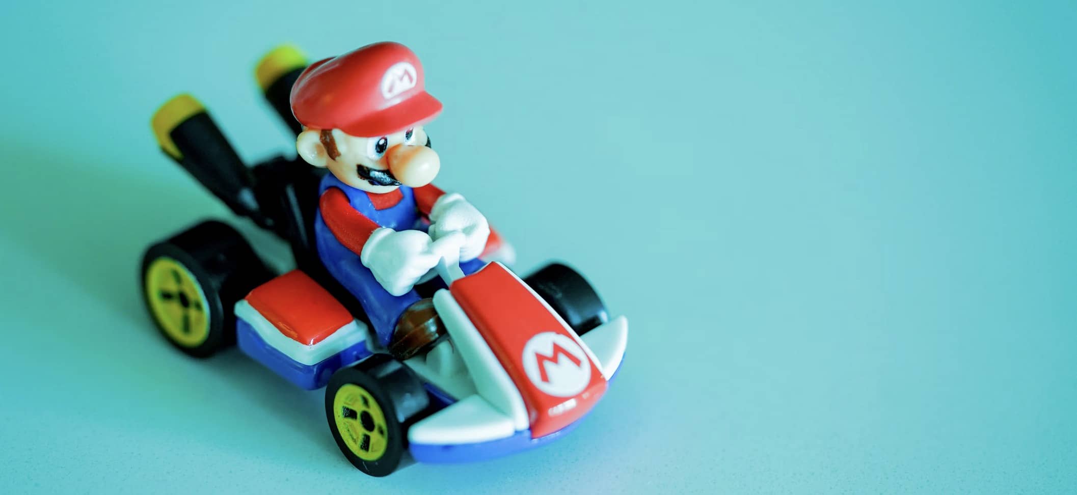 mario in a gocart