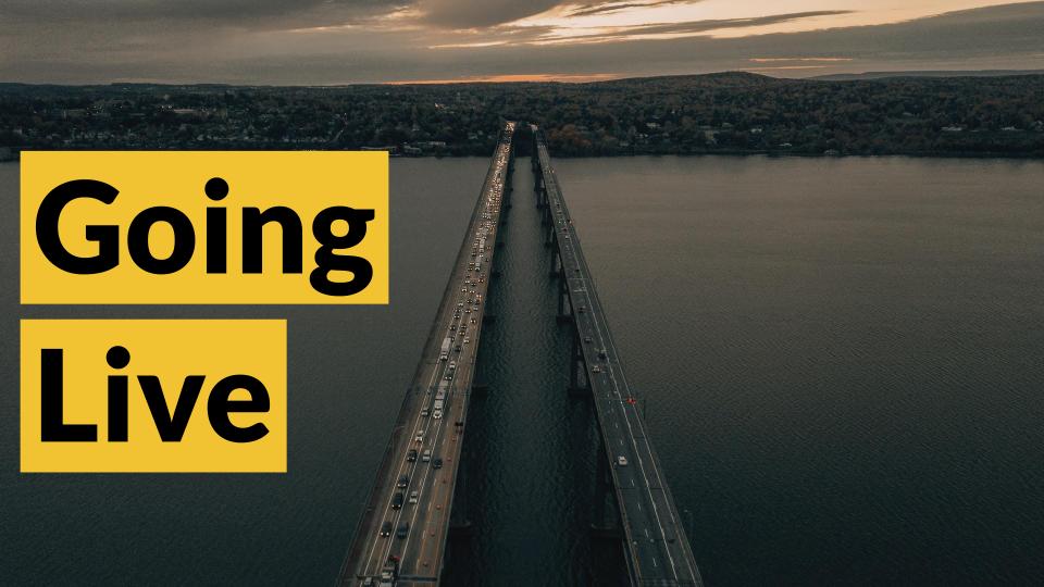 Read this before going live with your software